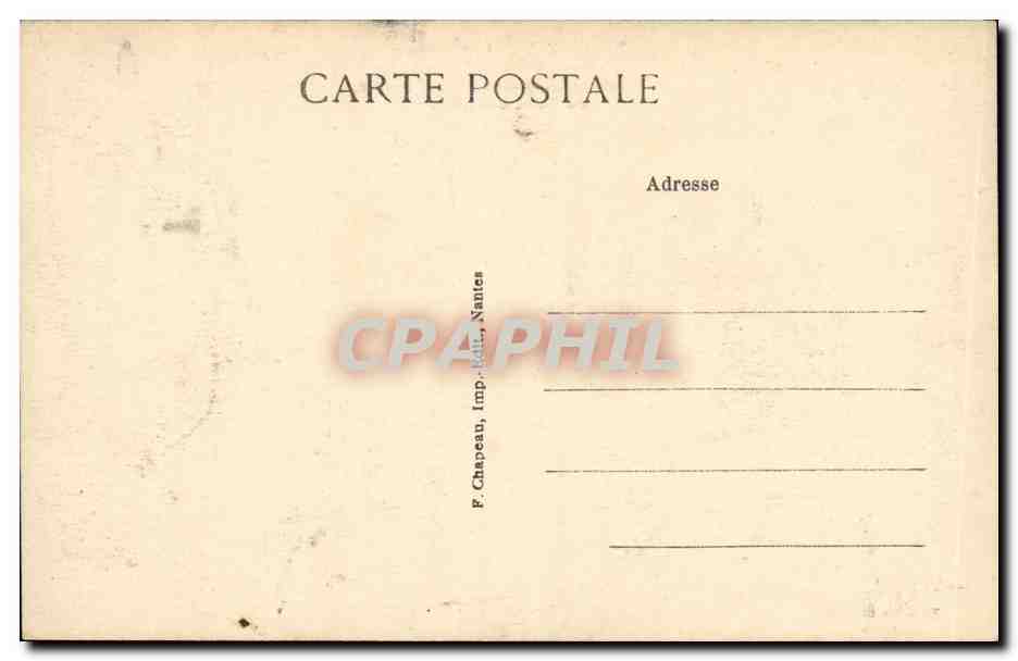 CPA Guerande Promenade Fosses et Tour Jean ou de La V ou de la Gaudinais — Rückseite