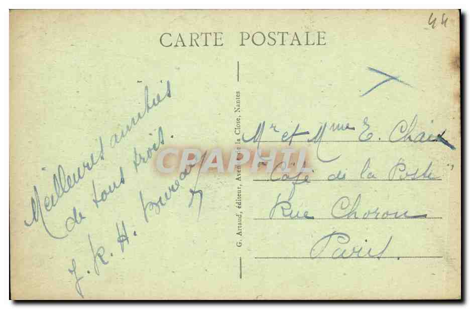 CPA Saint Brevin L Ocean Les Sapins Bordant la Mer — Rückseite