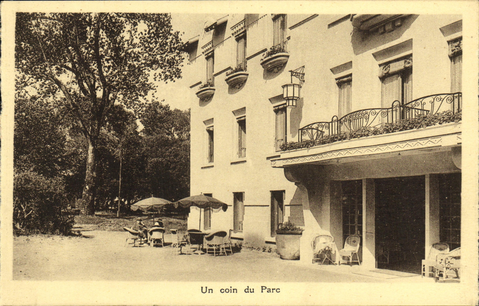 CPA St Brevin L ocean Hotel du Chalet Un coin du parc