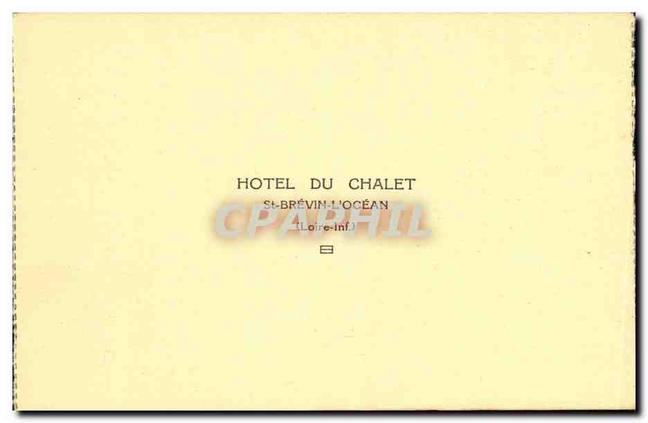 CPA St Brevin L ocean Hotel du Chalet Un coin du parc — Rückseite