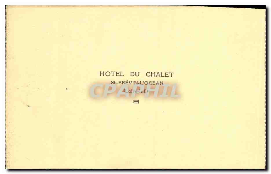 CPA St Brevin L ocean Hotel du Chalet Salle a manger — Rückseite