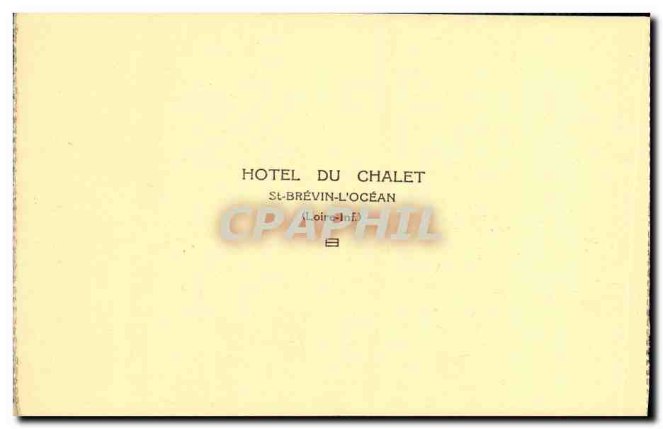 CPA St Brevin L ocean Hotel du Chalet Salon d ecriture — Rückseite
