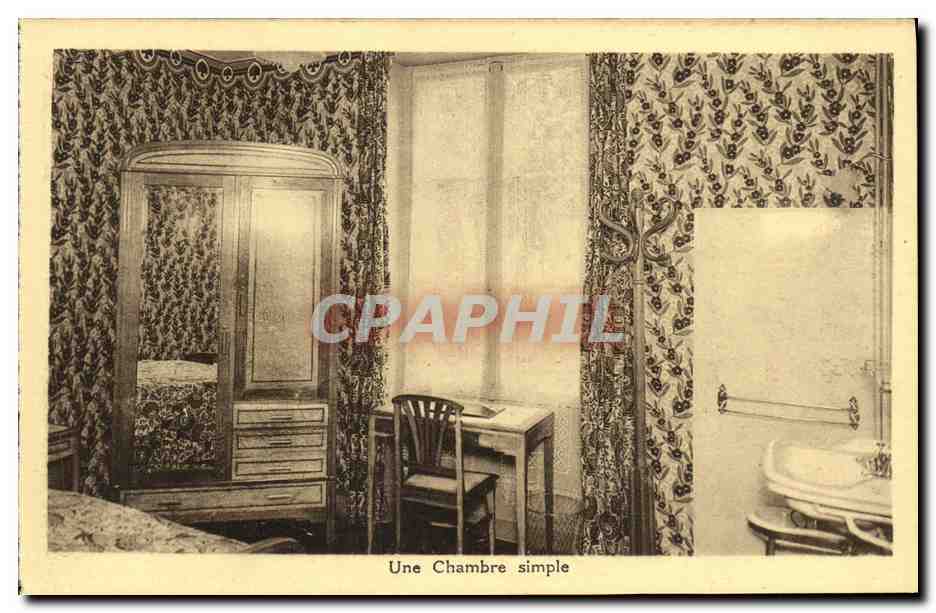 CPA St Brevin L ocean Hotel du Chalet Une chambre simple