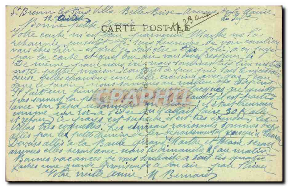 CPA St Brevin les Pins Casino des roches Entree principale — Rückseite