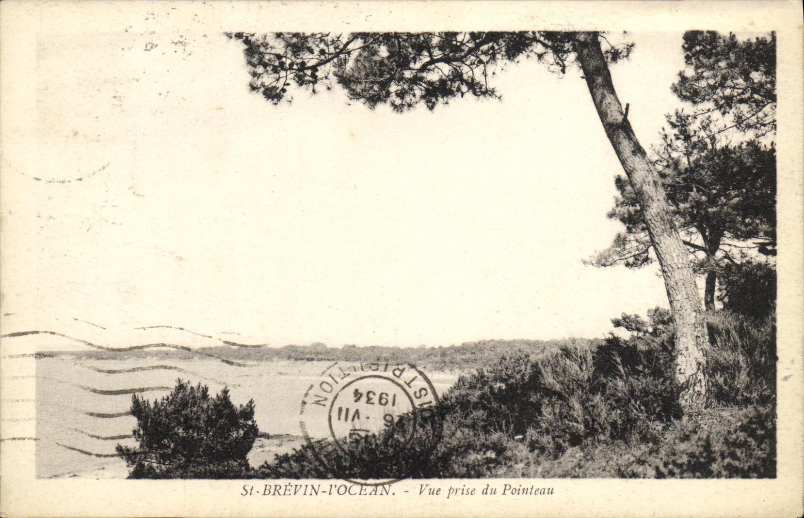 CPA St Brevin l ocean Vue prise du pointeau