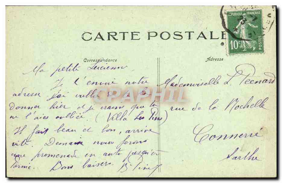 CPA St Brevin L ocean Villa des chenes — Rückseite