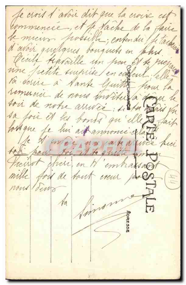CPA Piriac Le Tombeau d Almanzor — Rückseite