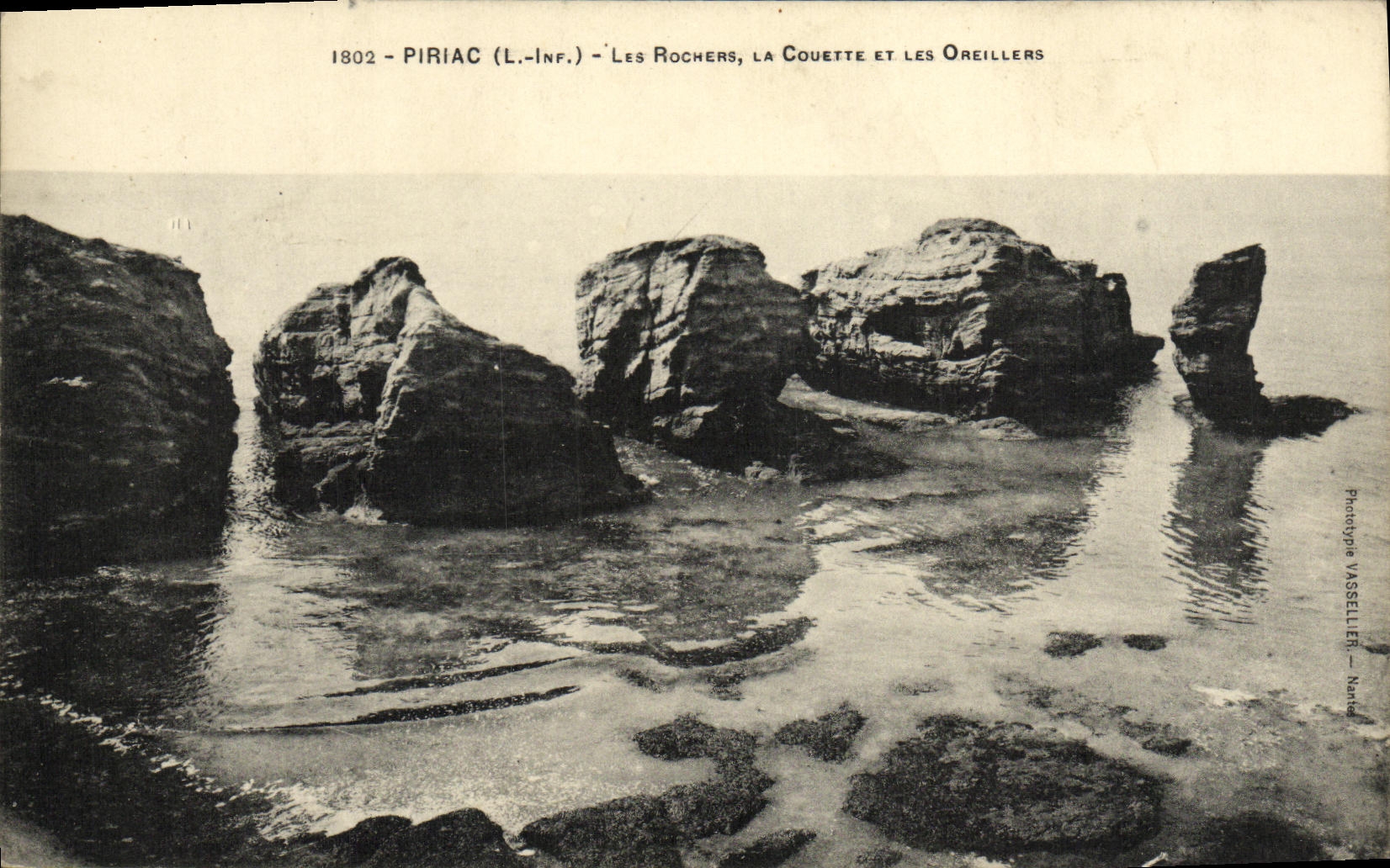 CPA Piriac Les Rochers La Couette et les oreillers