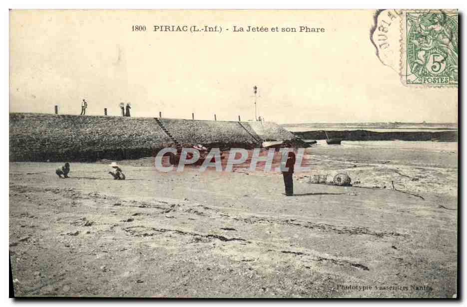 CPA Piriac La Jetee et son Phare