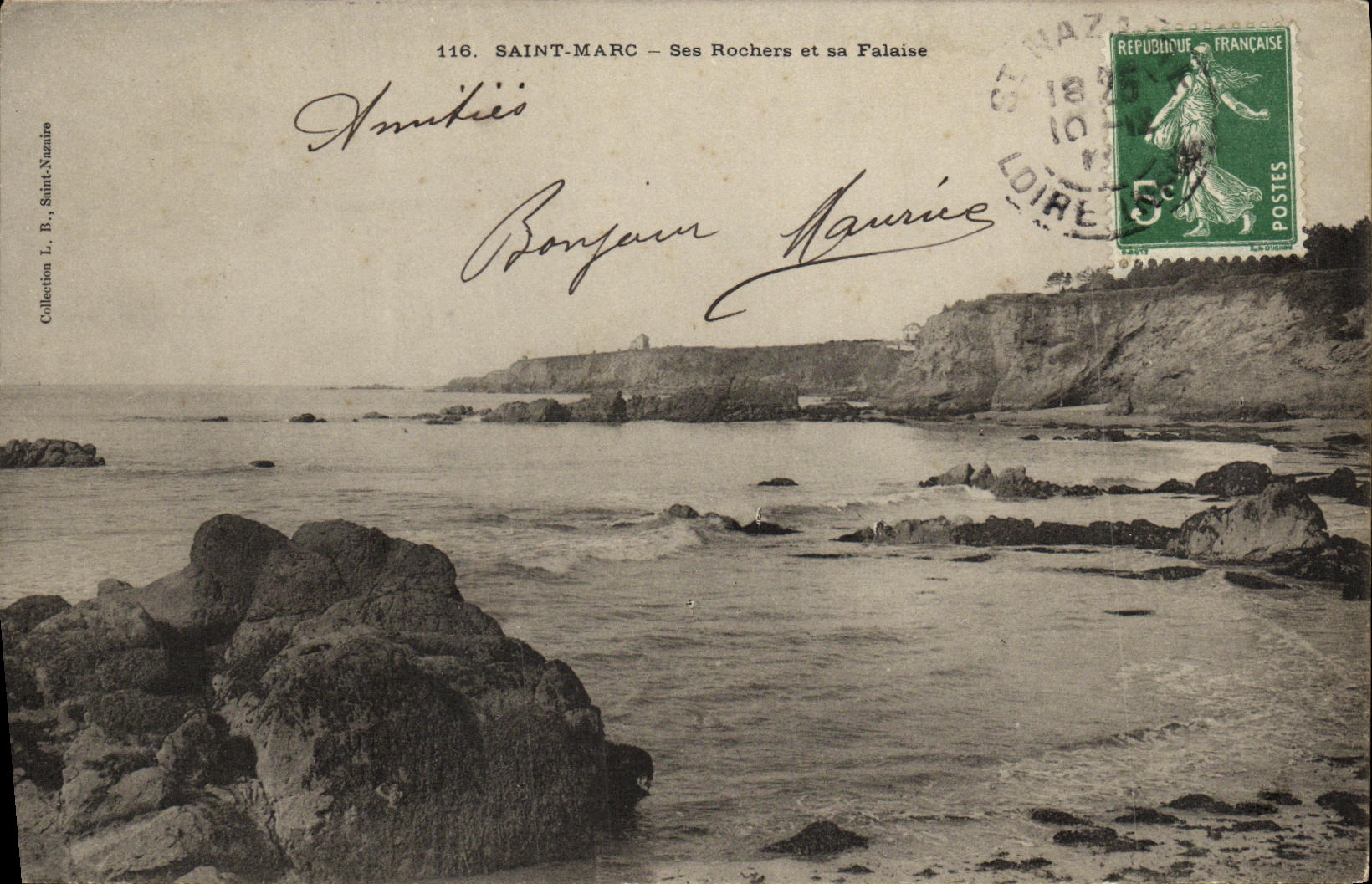 CPA Saint Marc Ses Rochers et sa Falaise