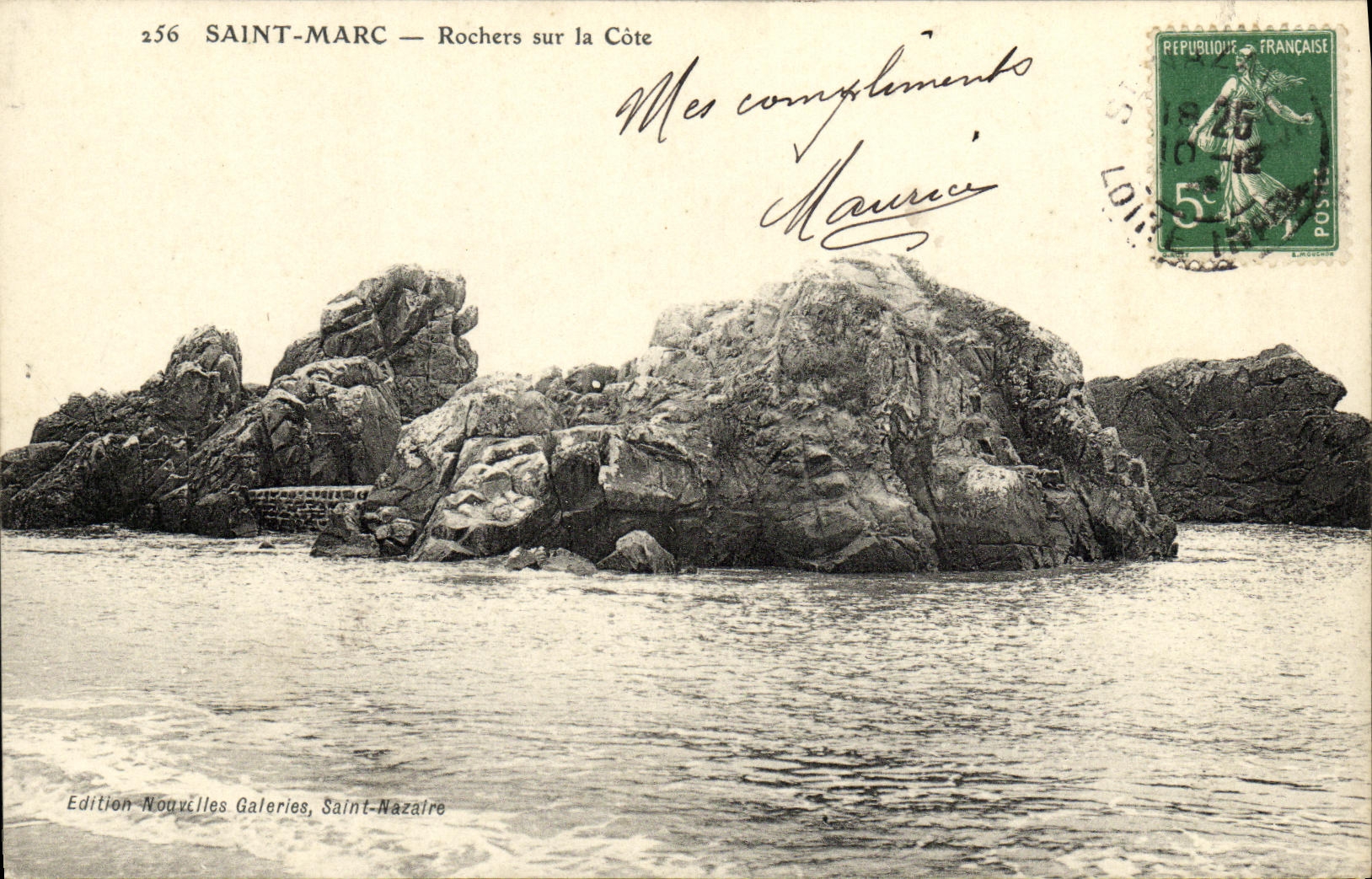 CPA Saint Marc Rochers sur la cote