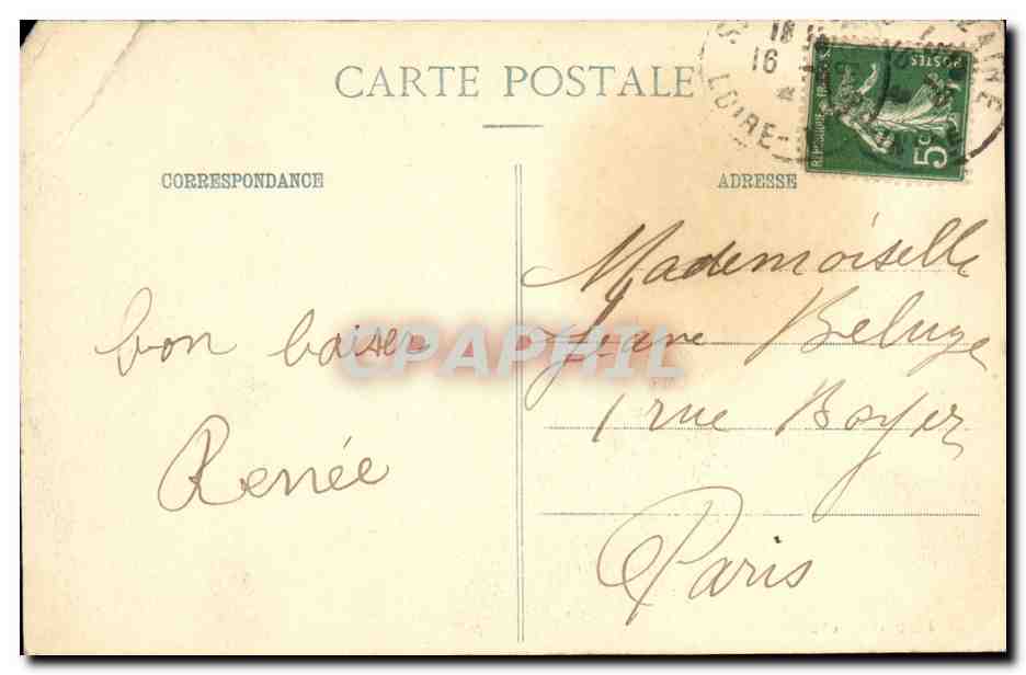 CPA Saint Marc Sur Mer Les Falaises de St Marc a Chemoulin  — Rückseite