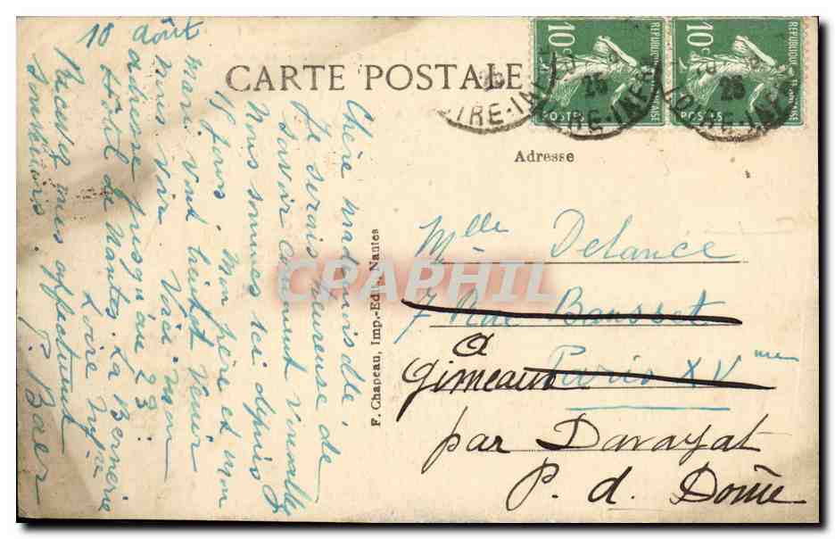 CPA La Bernerie Bord de Plage et Digue de rochers en mer Peche Pecheurs — Rückseite