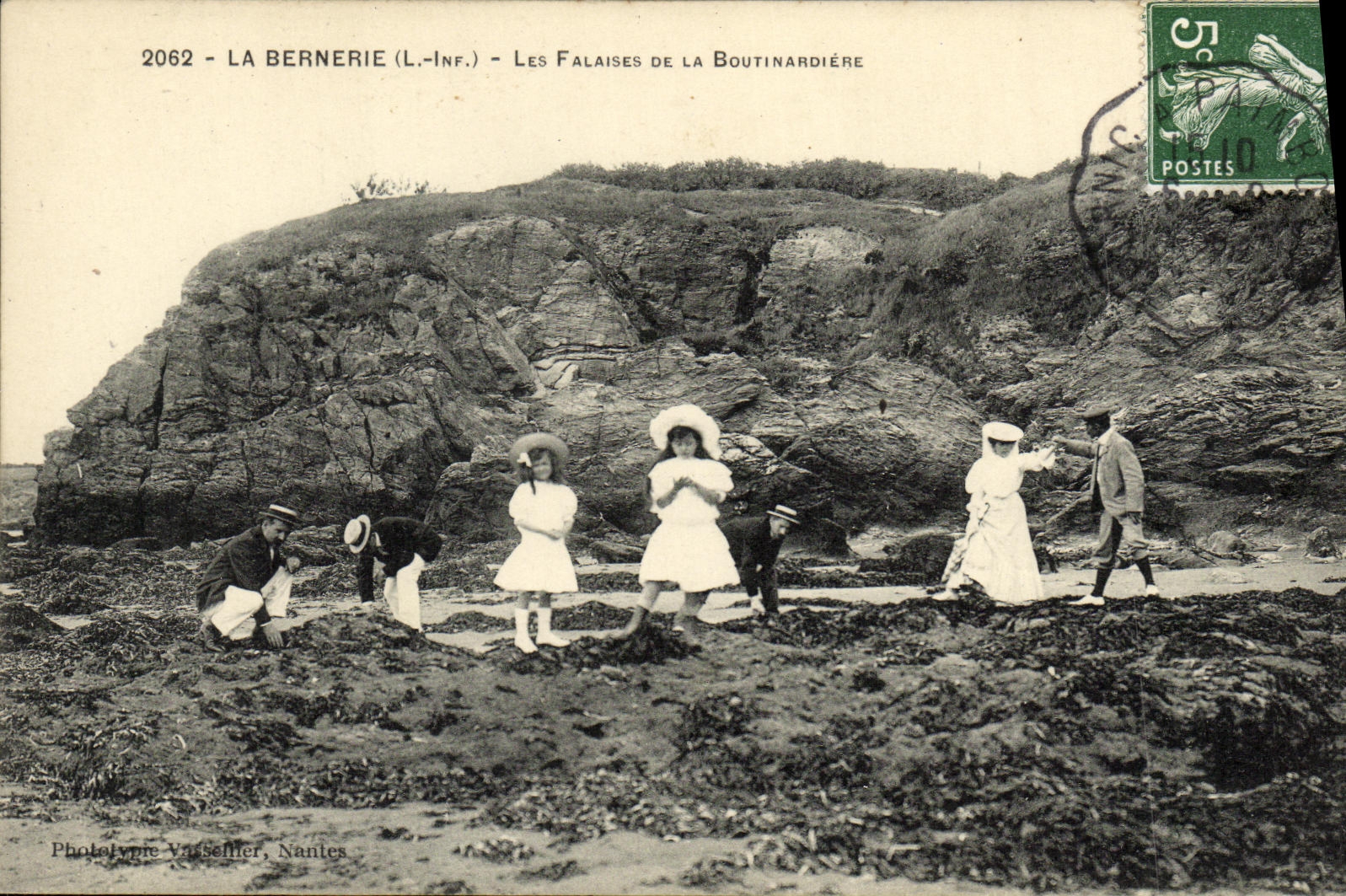 CPA La Bernerie Les Falaises De La Boutinadiere