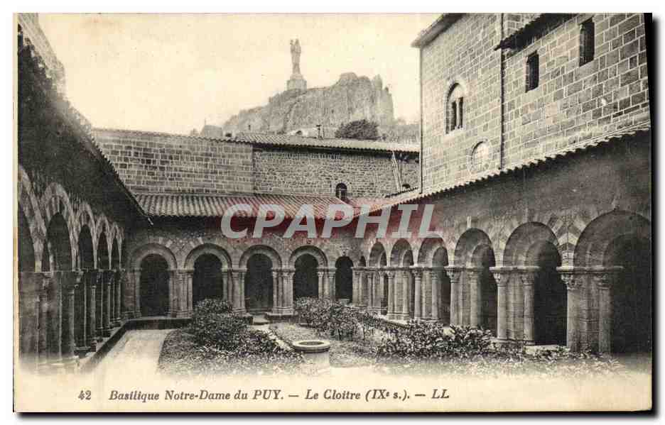 CPA Basilique Notre dame du Puy Le cloitre