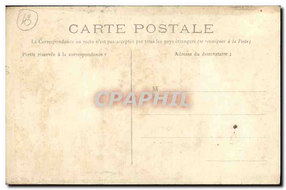CPA Le Puy Interieur de la Cathedrale de Notre Dame du Puy  — Rückseite