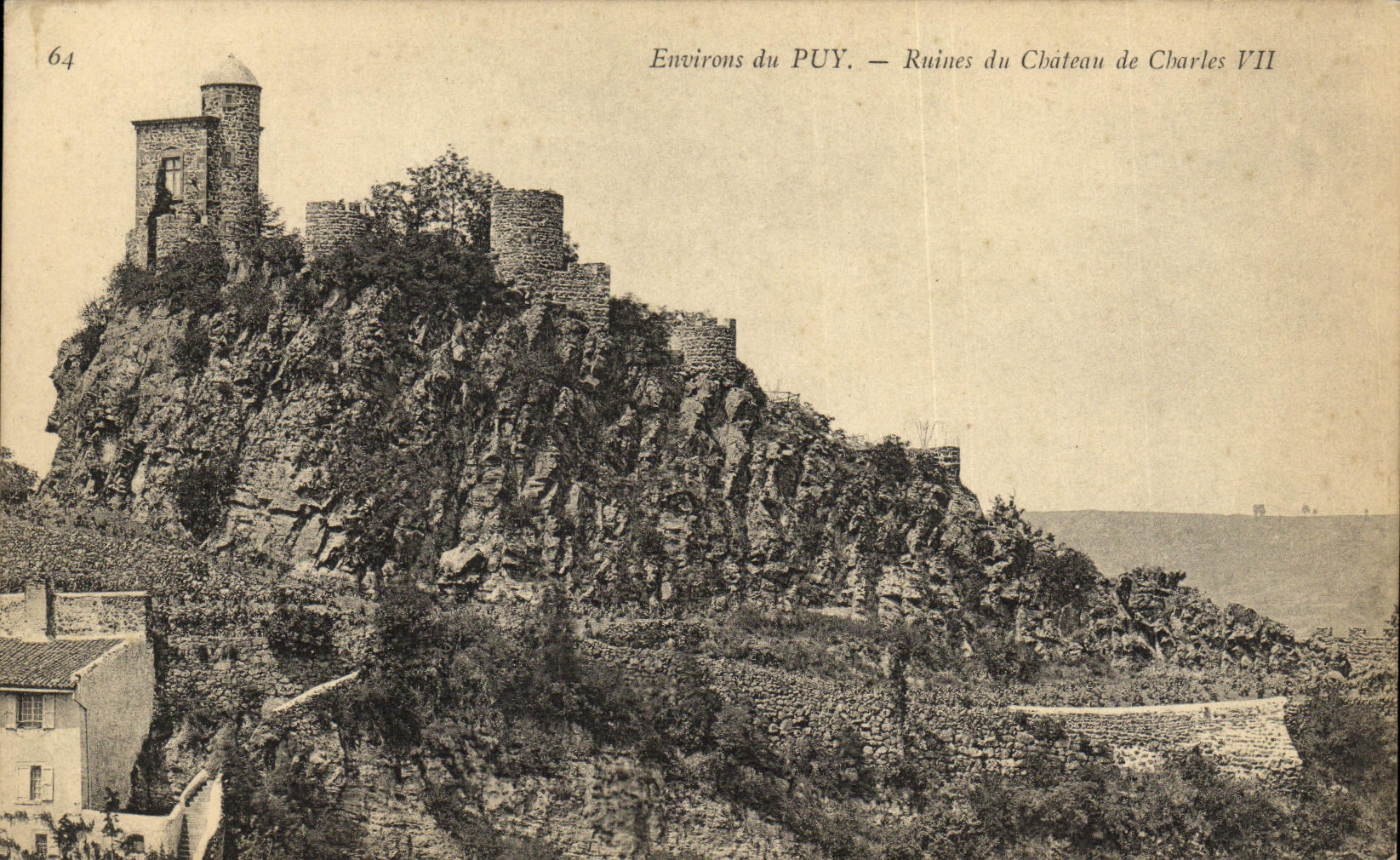 CPA Environs du Puy Ruines du chateau de Charles VII