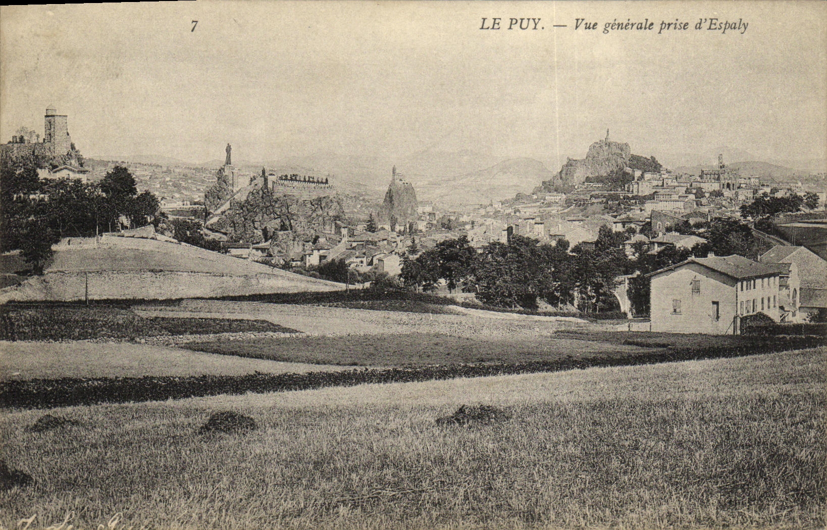 CPA Le Puy Vue generale Prise d Espaly 