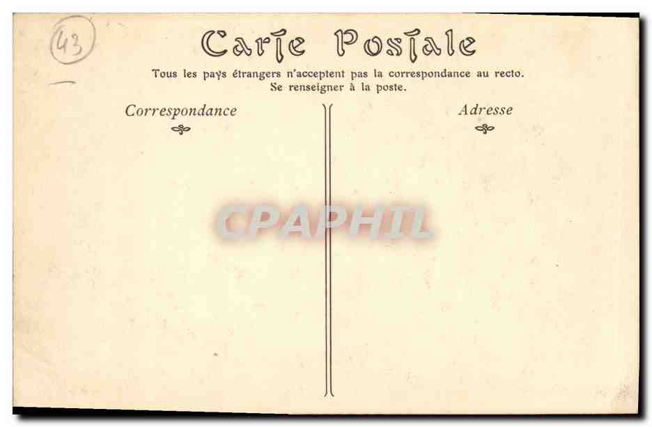 CPA Le Puy Vue generale Prise d Espaly  — Back