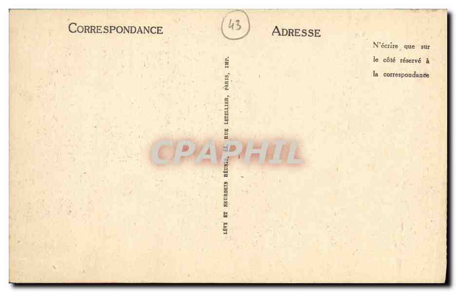 CPA Le Puy Musee Crozatier Cygnes — Rückseite