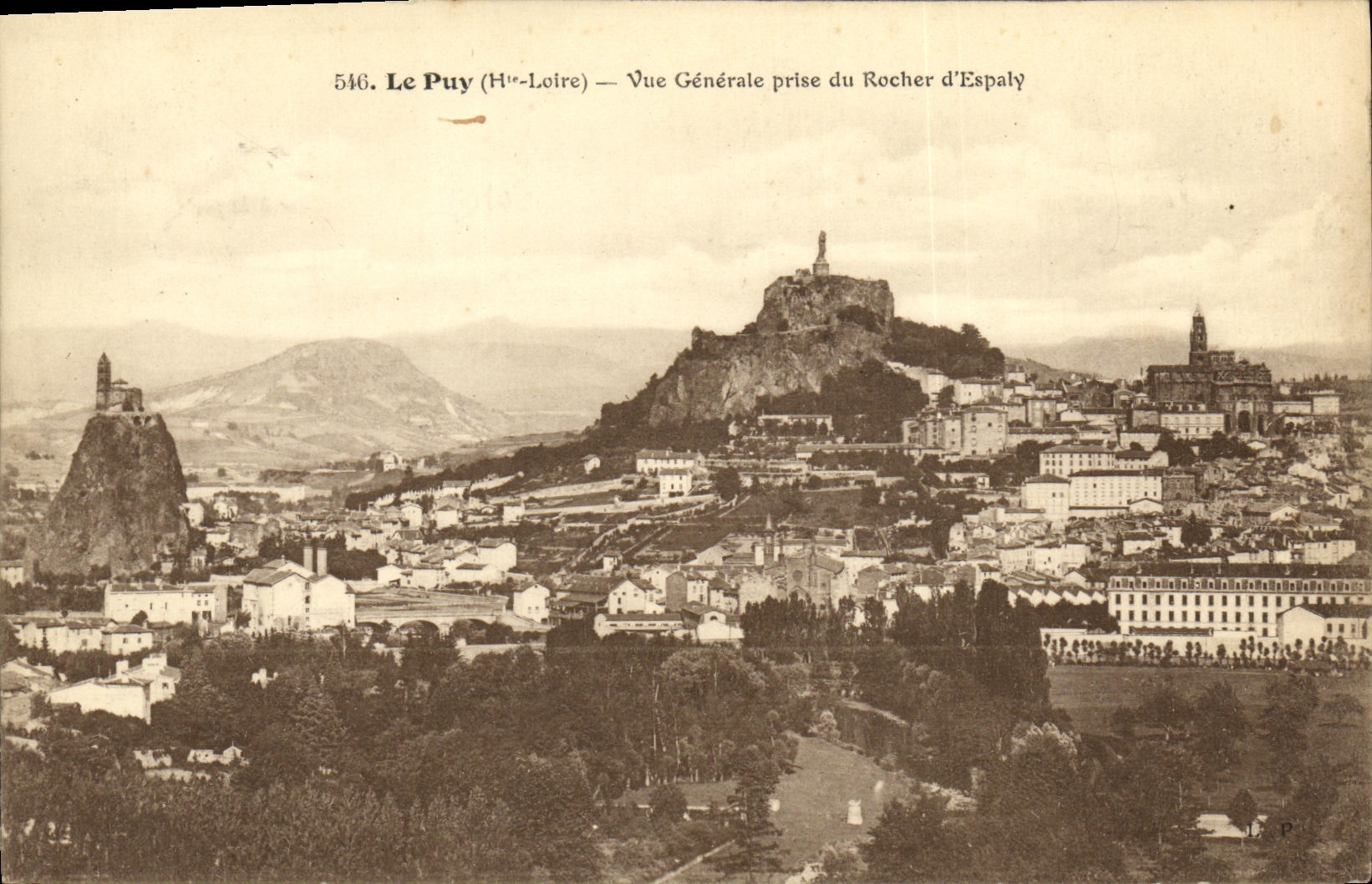 Le Puy (Haute-Loire) — Vue Générale prise du Rocher d'Espaly — n° 546