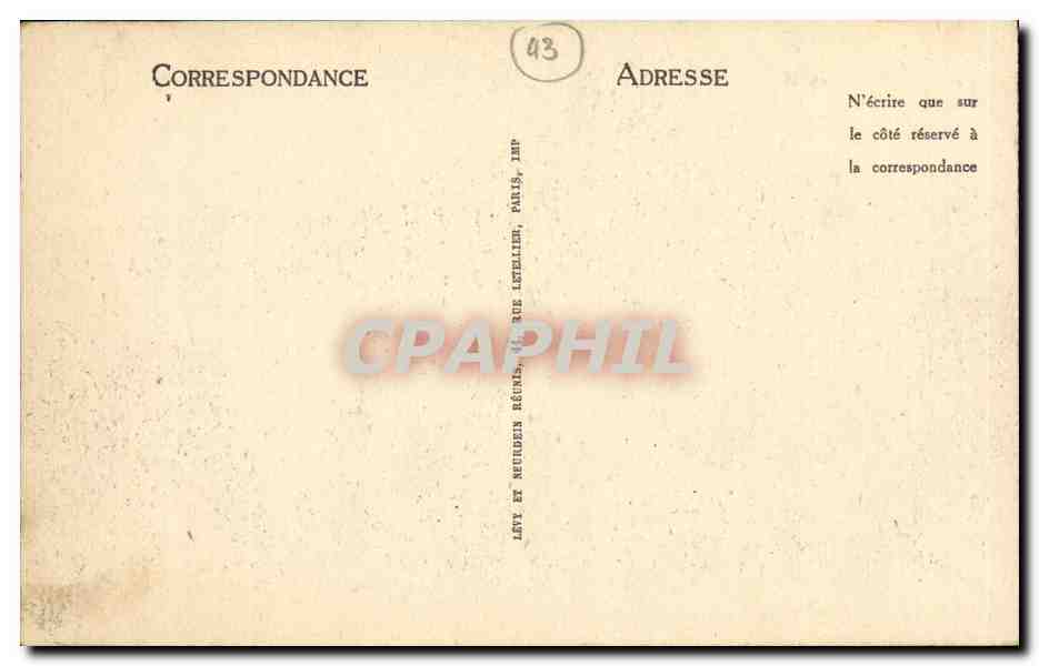CPA Le Puy La Tour et la Rue Pannessac — Verso