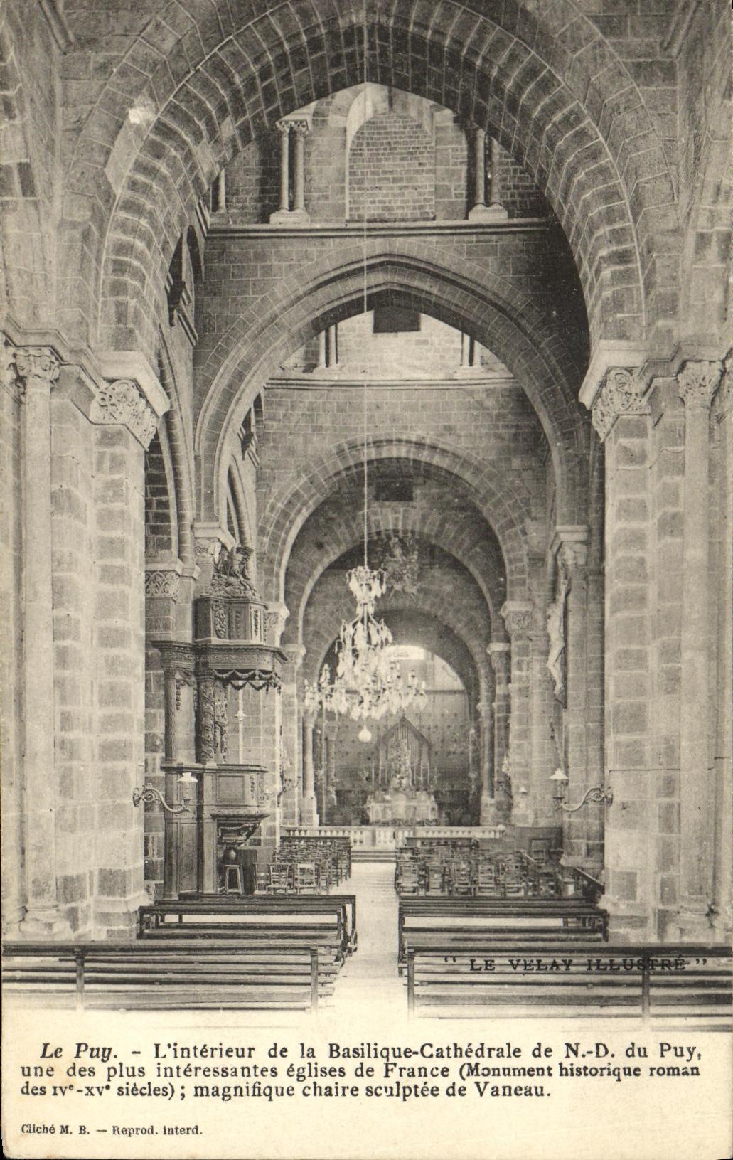 CPA Le Puy L interieur de la Basilique Cathedrale ND du Puy 