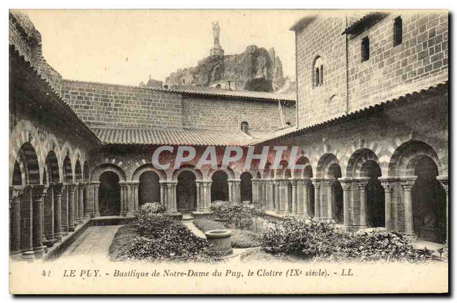 Le Puy - Basilique de Notre-Dame du Puy, le Cloître (IXe siècle) - L.L.