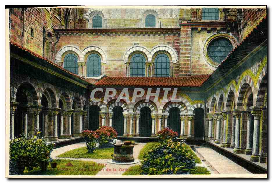 CPA Le Puy Cloitre romain byzantin de la cathedrale 