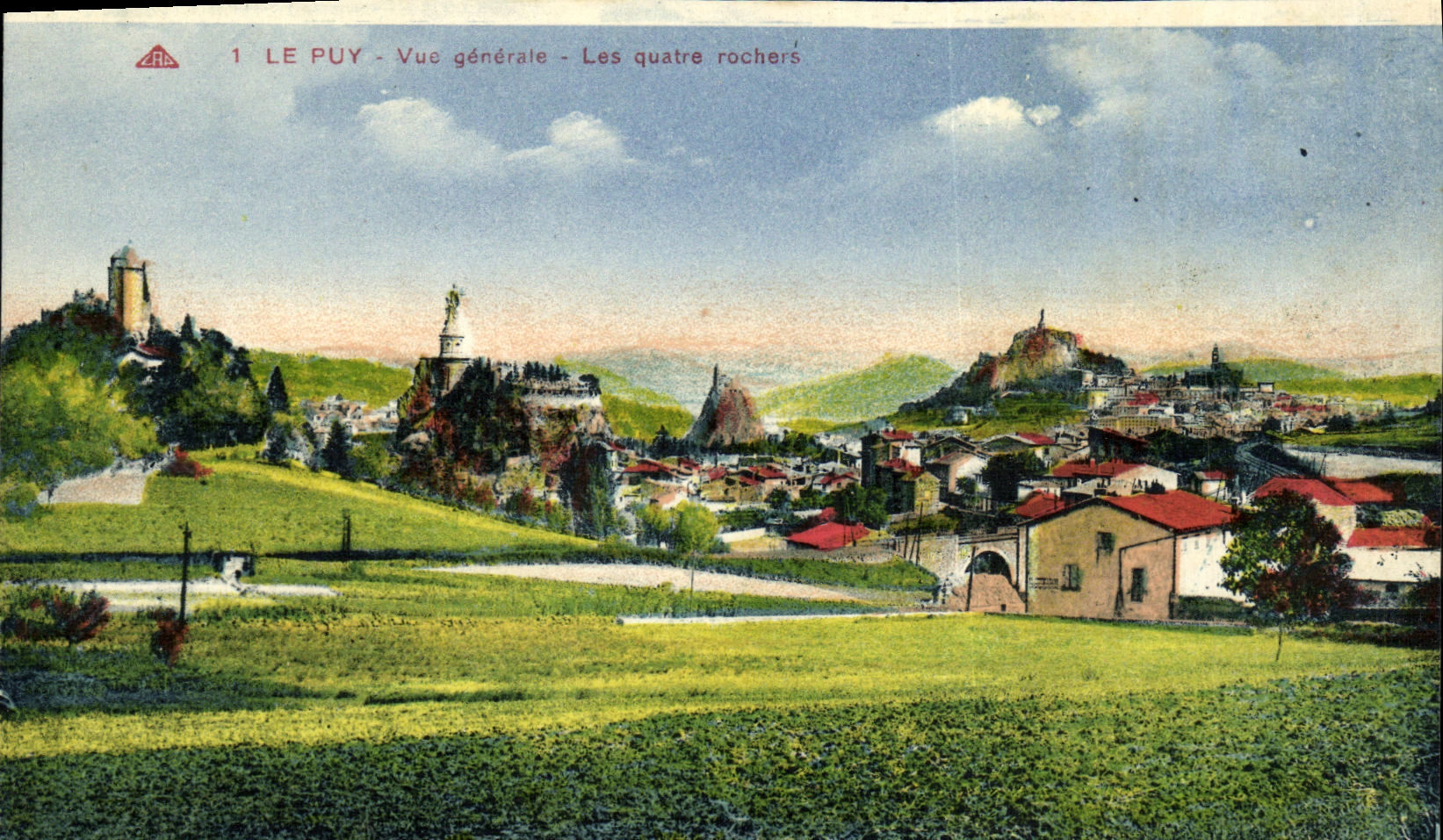 CPA LE Puy Vue generale Les quatre rochers
