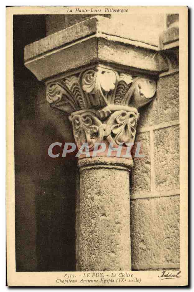 CPA Le Puy Le Cloitre Chapiteau Ancienne Egypte