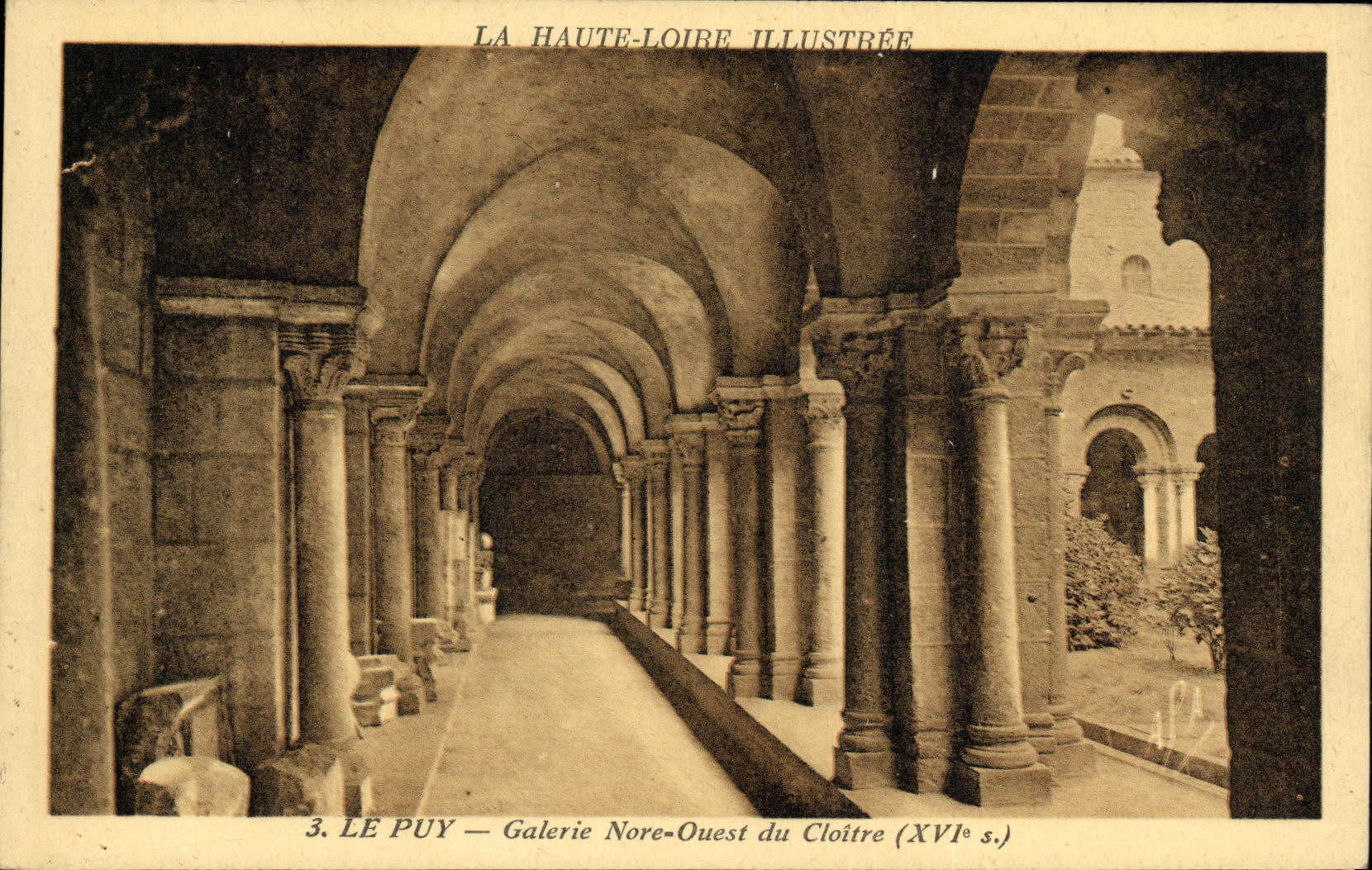 Le Puy — Galerie Nord-Ouest du Cloître (XVIe s.) — La Haute-Loire Illustrée