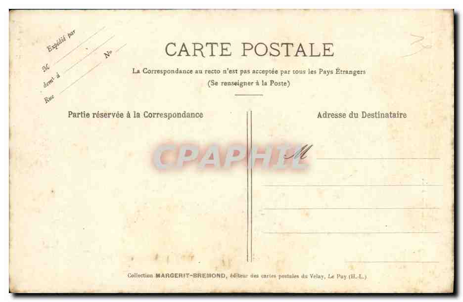 CPA Le Puy Facade de la Cathedrale — Rückseite