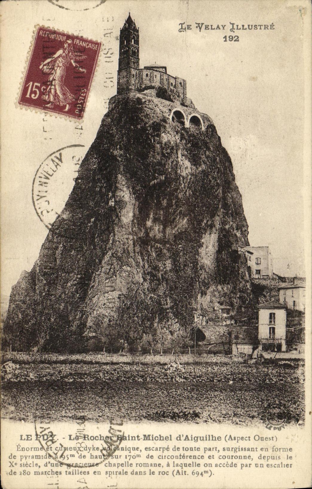 CPA Le Puy Le Rocher Saint Michel d Aiguilhe