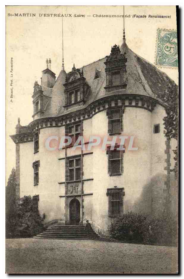 CPA St Martin D Estreaux Chateaumorand