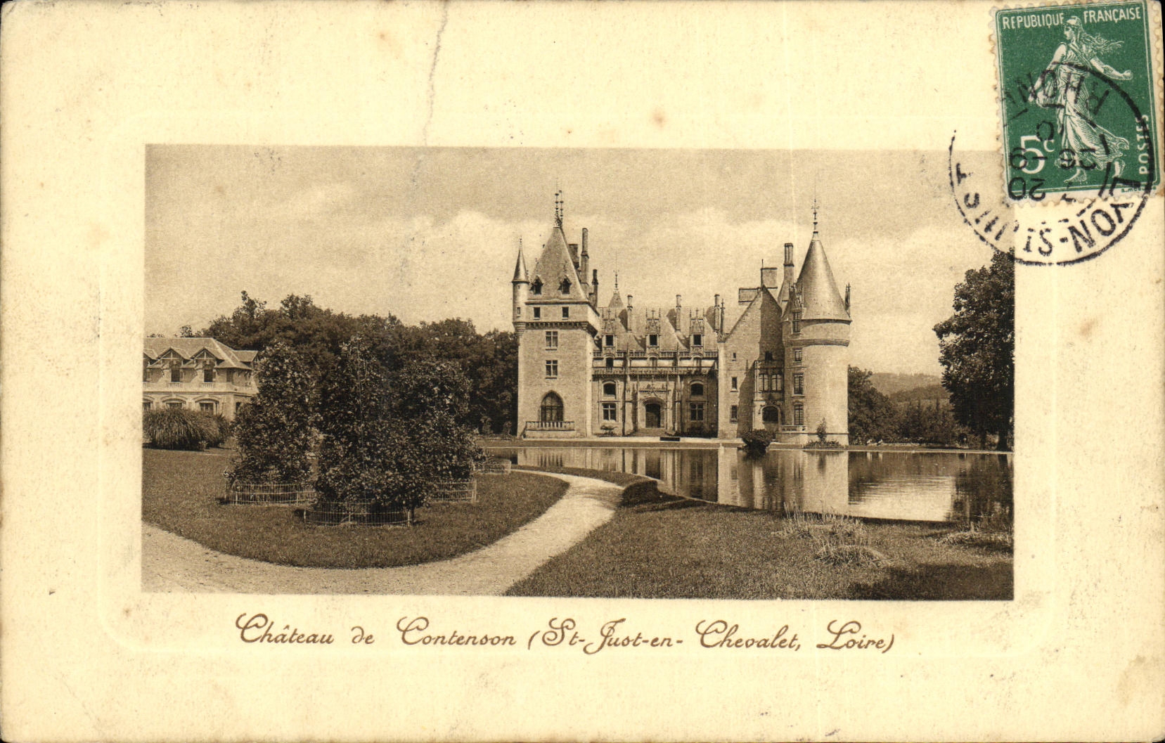 CPA Chateau de Contenson St Just en Chevalet