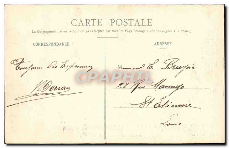 CPA Boen Le Lignon a Malinfetre — Rückseite