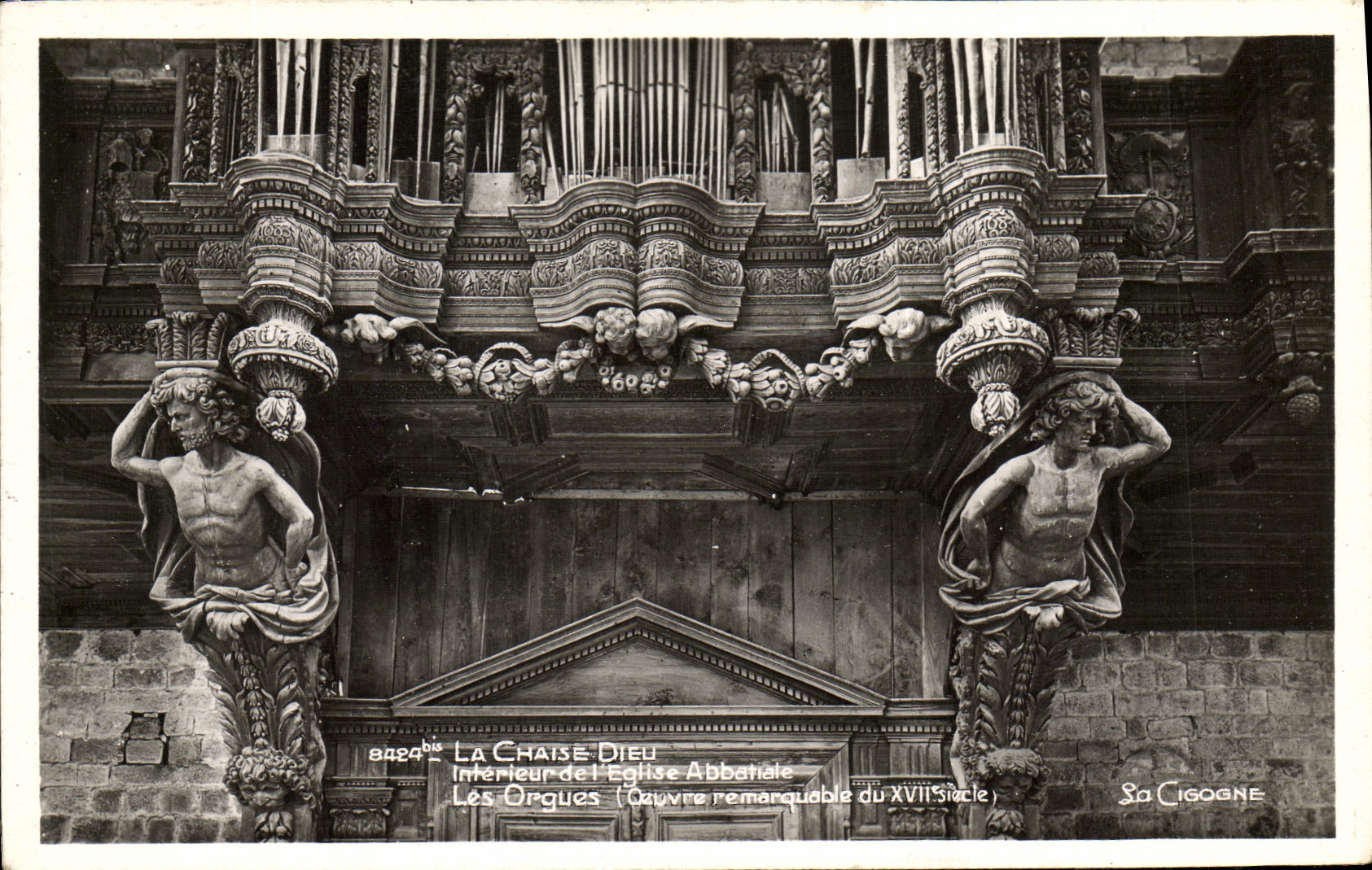 CPA La Chaise Dieu Interieur de l eglise abbatiale Les orgues