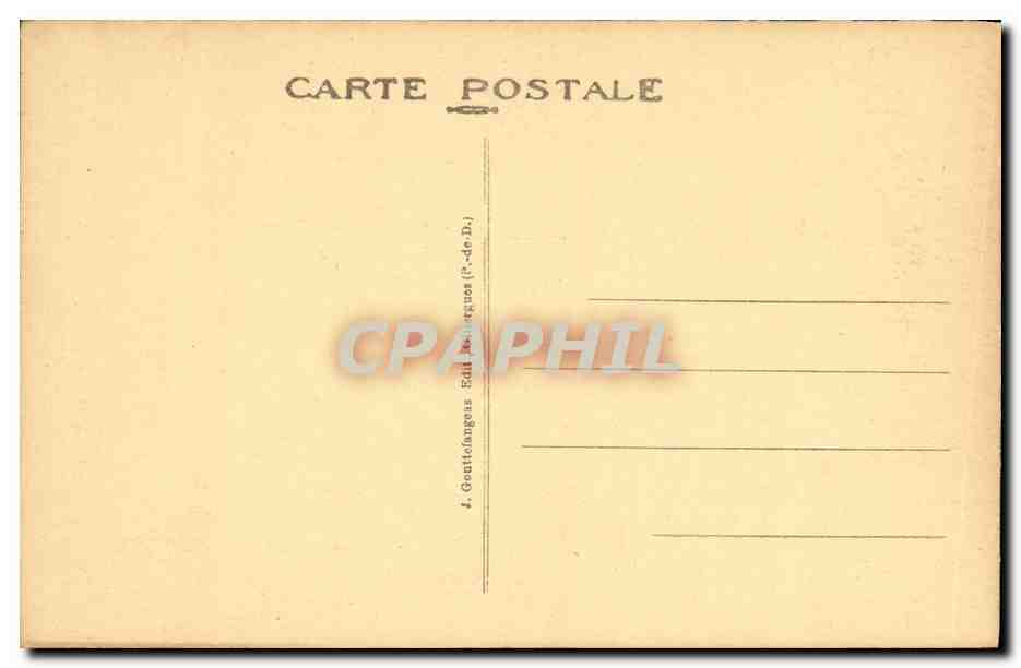 CPA La Chaise Dieu Porte gothique a la jonction des galeries du cloitre — Verso