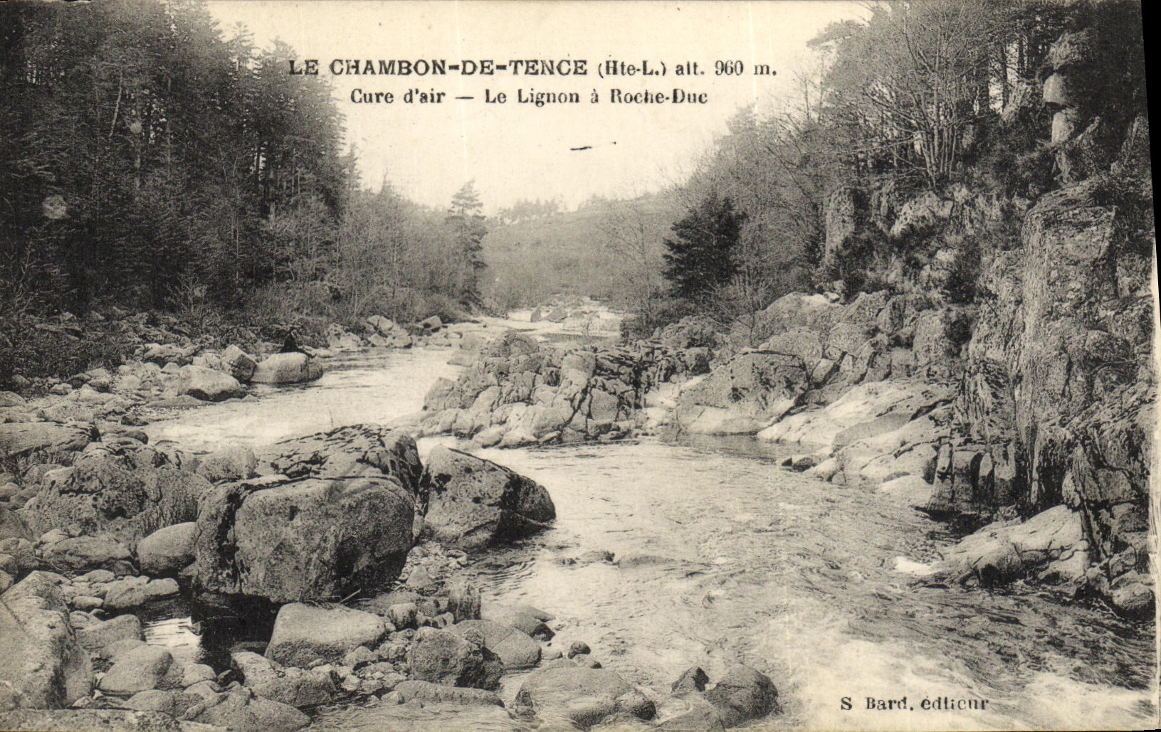 CPA Le Chambon De Tence Le lignon a Roche Duc