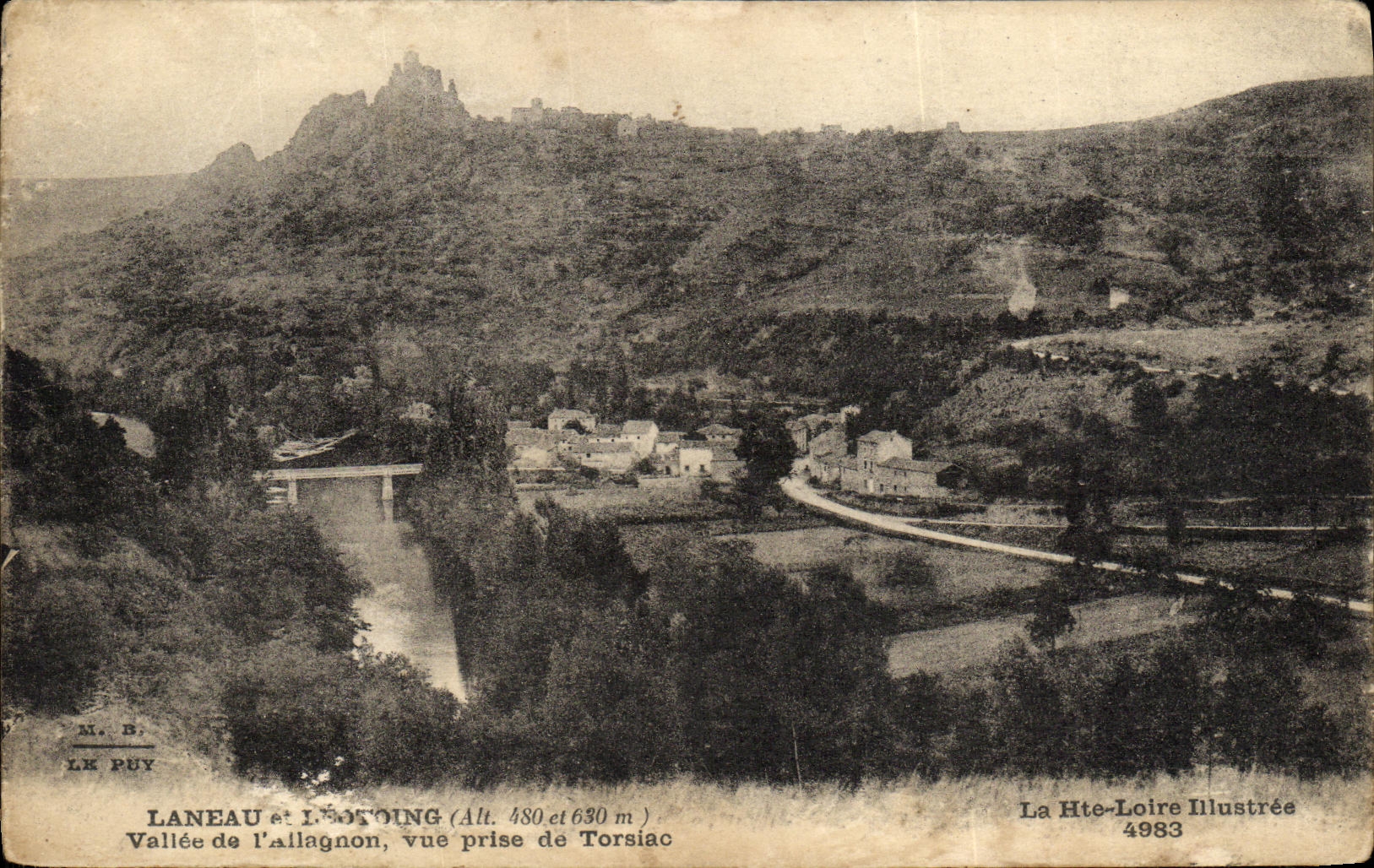 CPA Laneau et Leotong Vallee de Pallagnon vue prise de Torsiac