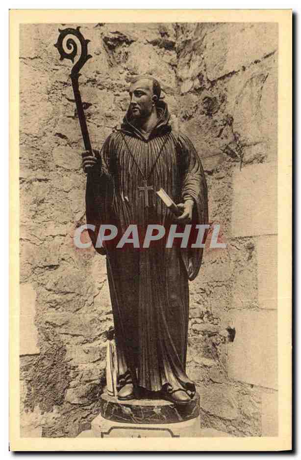 CPA St Philbert de Grand Lieu Eglise abbatiale carolingienne St Filibert Statue paroissiale 