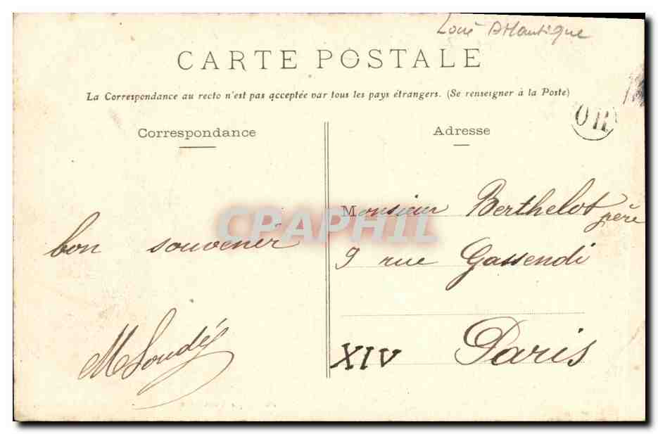 CPA Ancenis Les Bords de la Loire — Back