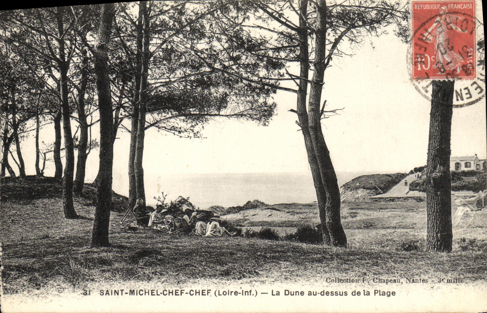 CPA Saint Michel Chef Chef La dune au dessus de la plage 