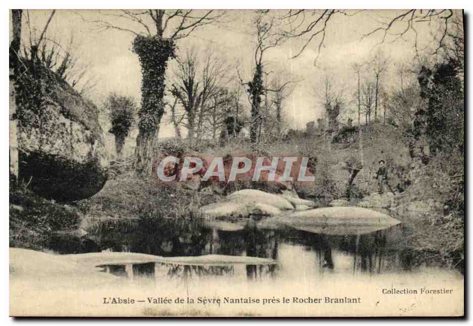 CPA L Absie Vallee De la Sevre Nantaise Pres le rocher branlant