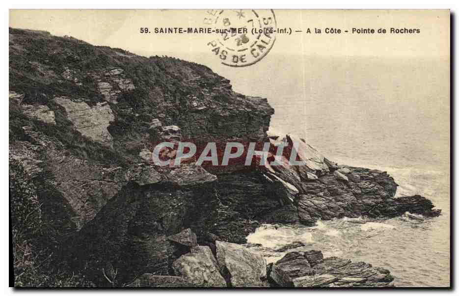 CPA Saint Marie Sur Mer A la cote Pointe de rochers