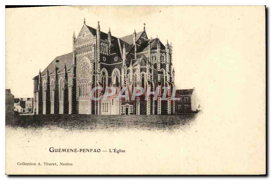 CPA Guemene Penfao L Eglise