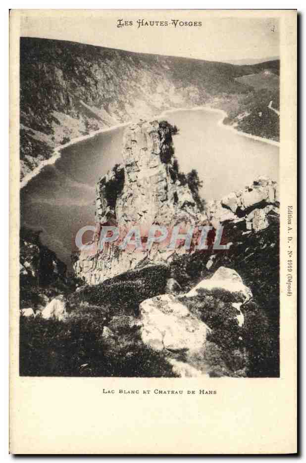CPA Les Hautes Vosges Lac blanc et chateau de Hans