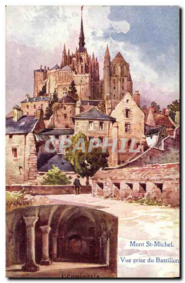 CPA Mont st Michel Vue Prise du BAstillon