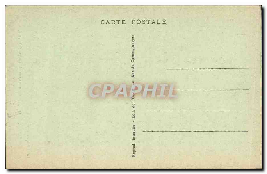 CPA Chateau de Montsoreau Monument historique Salle voutee — Rückseite